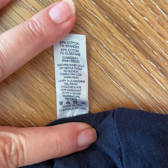 NEW Navy cotton dress with shirred/ruched back & side seams for flattering fit - Picture 8 of 8